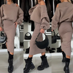 💃HOT SALE 49% OFF🍂Women's Sweatshirt & Sleeveless Dress 2-Piece Set