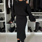 💃HOT SALE 49% OFF🍂Women's Sweatshirt & Sleeveless Dress 2-Piece Set