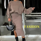 💃HOT SALE 49% OFF🍂Women's Sweatshirt & Sleeveless Dress 2-Piece Set