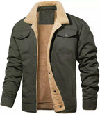 Men's Retro Western Winter Fleece Jacket