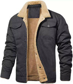 Men's Retro Western Winter Fleece Jacket