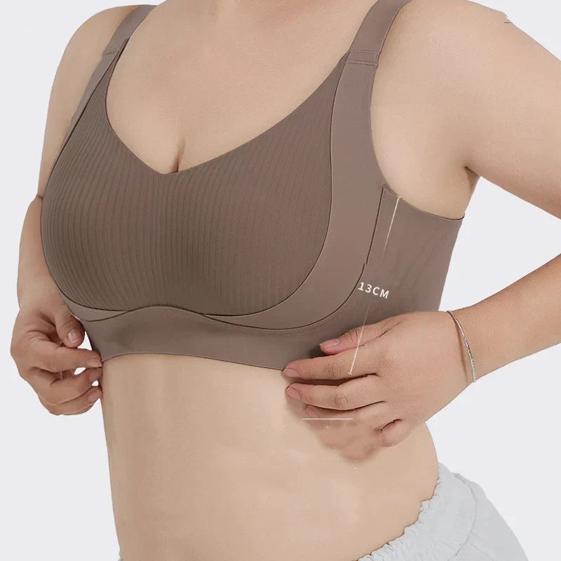 Women's Full Coverage Seamless Wide-Strap Bra