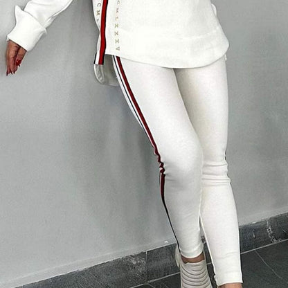 🔥2025 New Arrival - 50% OFF🎉Women's Long-Sleeve Striped Casual Hooded Top & Pant