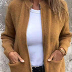 🍂Autumn Sale - 50% Off!💕Women's Cozy Zipper Knitted Jacket