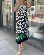 Casual Printed Short Sleeve Dress