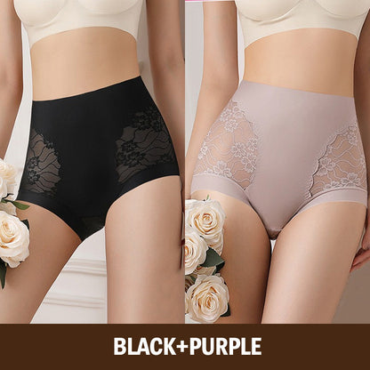 🎀50%OFF New Year Sale🎀Women’s High-Waist Lace Seamless Stretch Silky Underwear