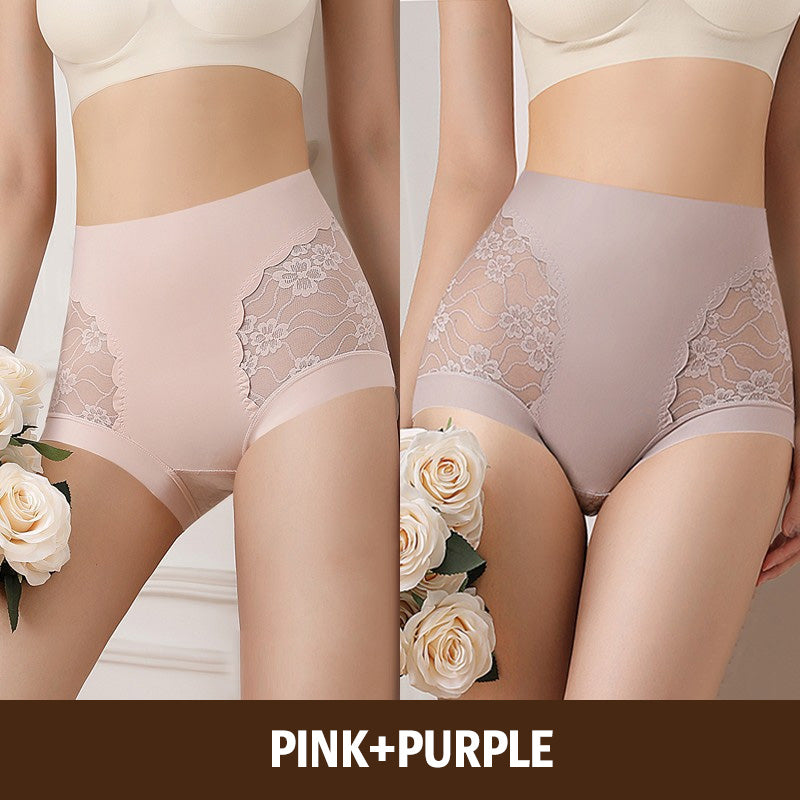 🎀50%OFF New Year Sale🎀Women’s High-Waist Lace Seamless Stretch Silky Underwear