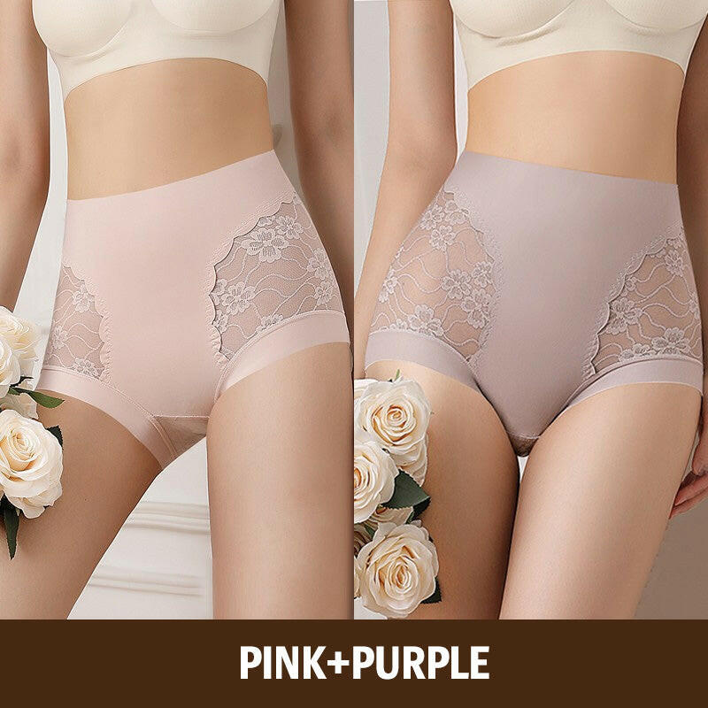 🎀50%OFF  Sale🎀Women’s High-Waist Lace Seamless Stretch Silky Underwear