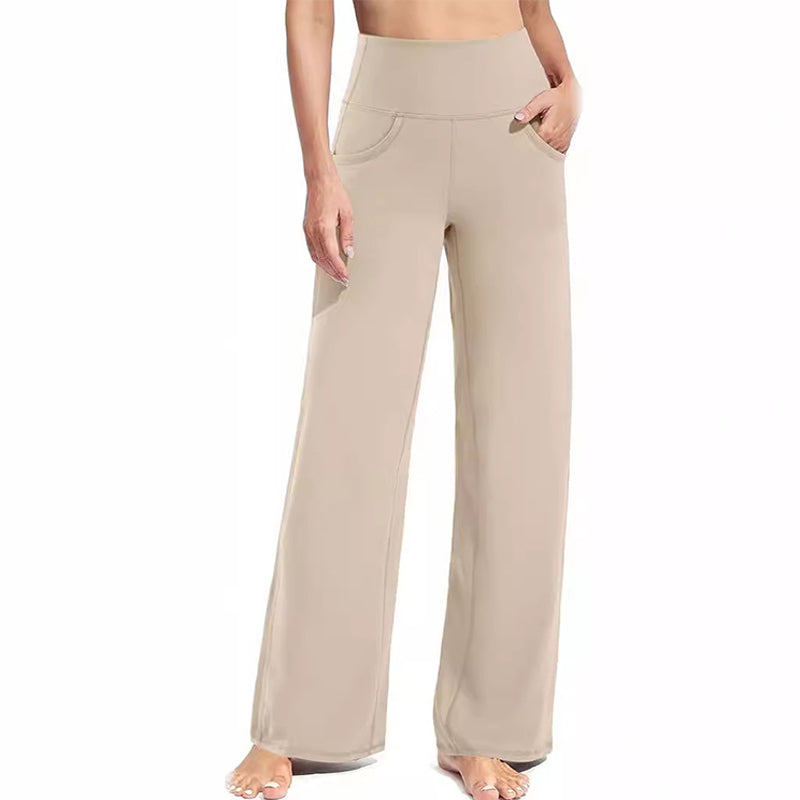 🎉2025 New Arrival💓Women's Wide-Leg Stretch Yoga Lounge Pants with Pockets