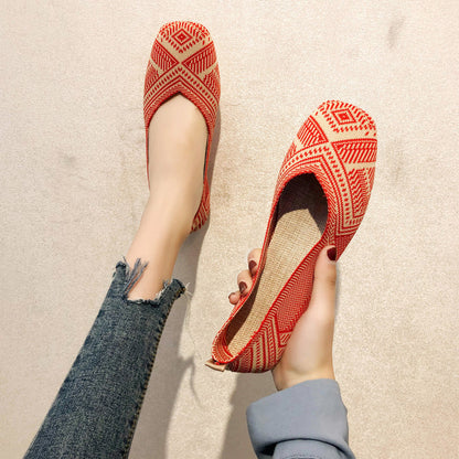 Women's Knitted Soft-soled Casual Shoes