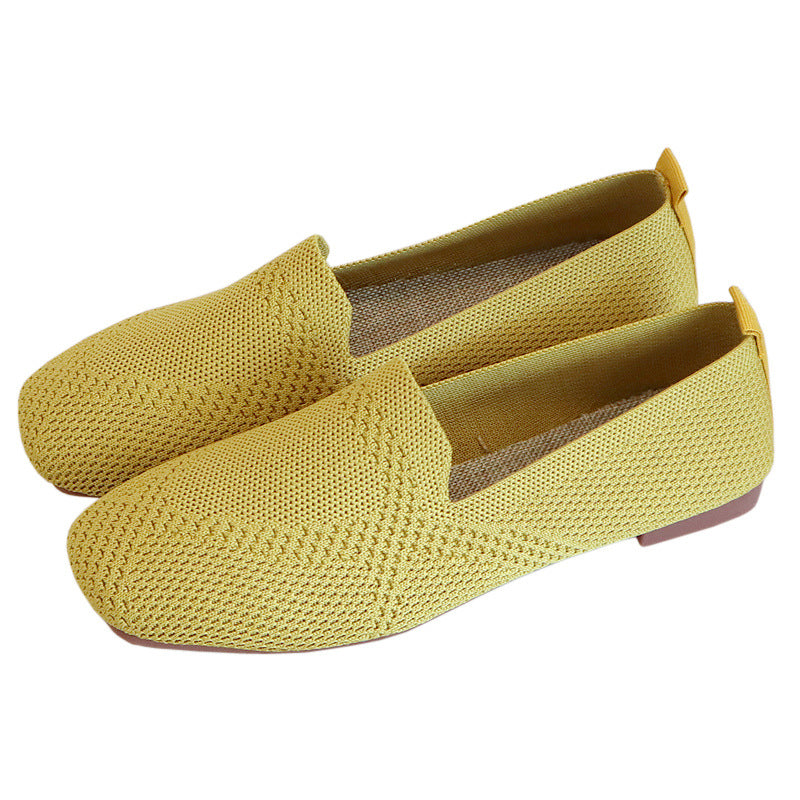 Women's Knitted Soft-soled Casual Shoes