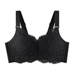 Breathable Full Cup Lace Minimizing Bra with Adjustable Straps