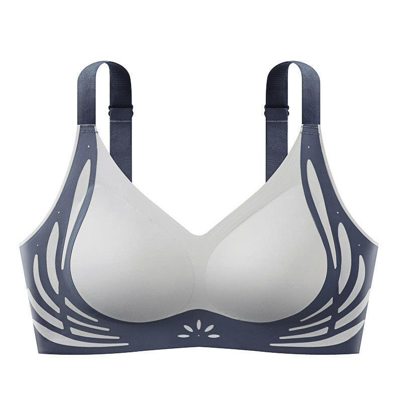 ✨LAST DAY SALE 50% OFF✨Color-Blocked Non-Marking Gathered Push-Up Bra