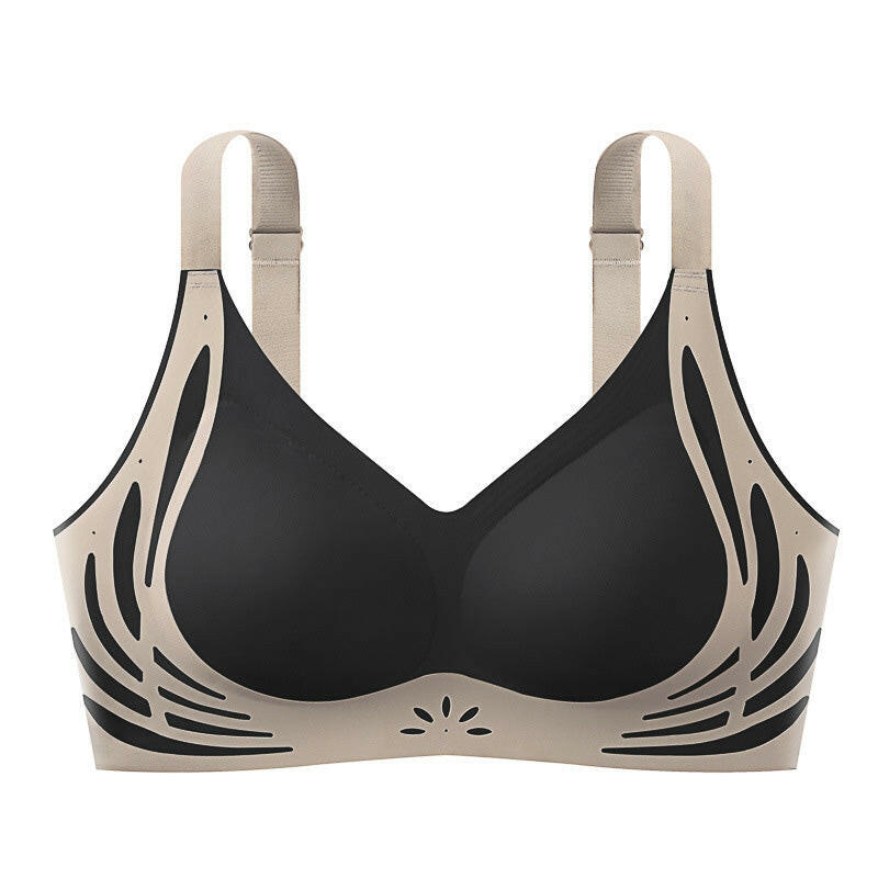 ✨LAST DAY SALE 50% OFF✨Color-Blocked Non-Marking Gathered Push-Up Bra