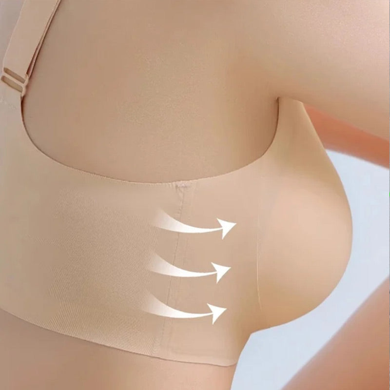 3D Stretchy Seamless Wireless Bra with Silicone Pads