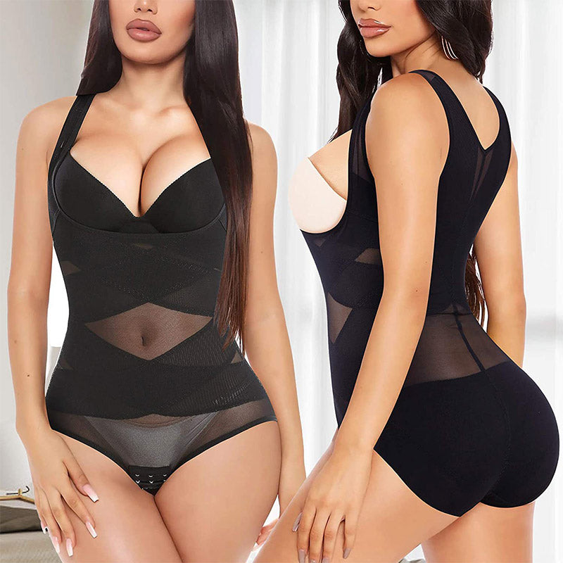 Women's Lightweight Mesh Yoga Bodysuit Shaper