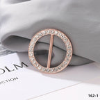 Fashion Silk Scarf  Brooch Buckle