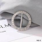 Fashion Silk Scarf  Brooch Buckle