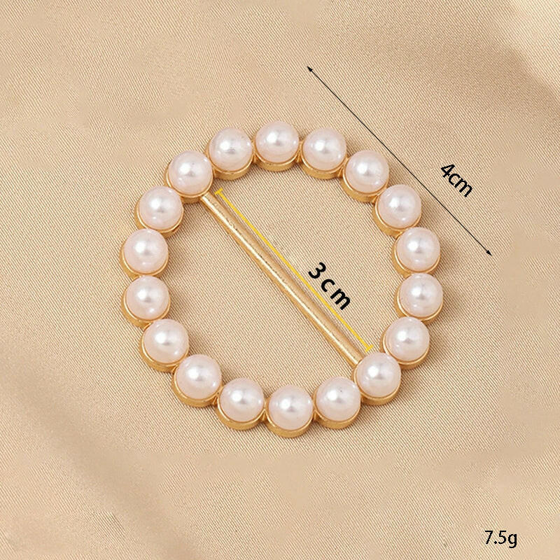 Fashion Silk Scarf  Brooch Buckle