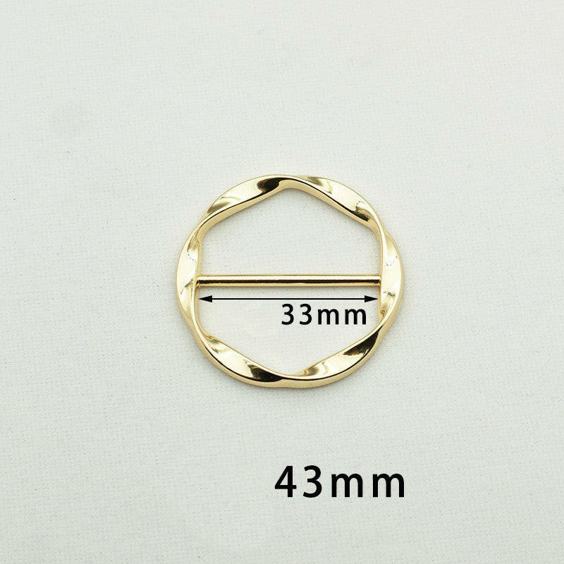 Fashion Silk Scarf  Brooch Buckle