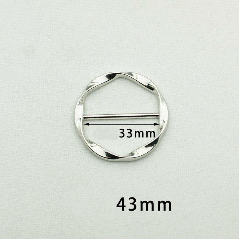 Fashion Silk Scarf  Brooch Buckle