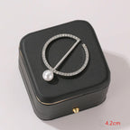 Fashion Silk Scarf  Brooch Buckle