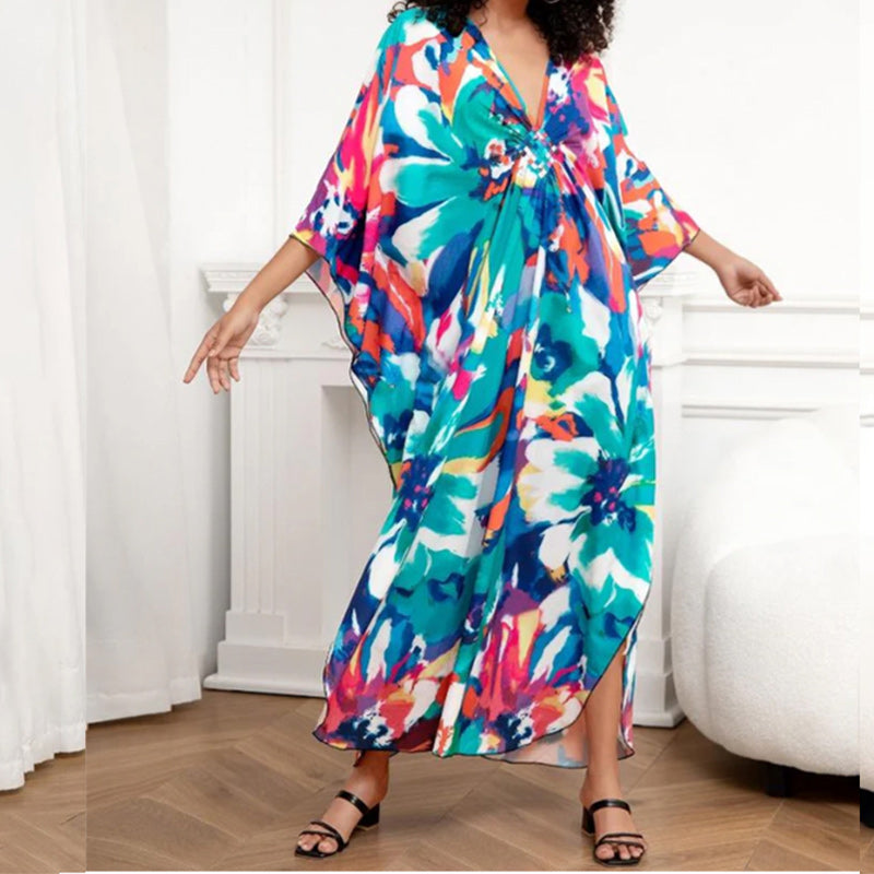 Women's Floral Print Maxi Dress