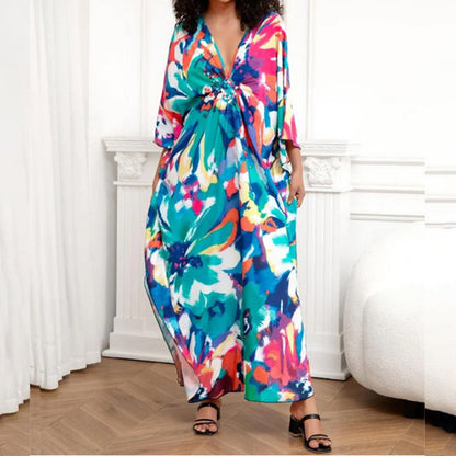 Women's Floral Print Maxi Dress