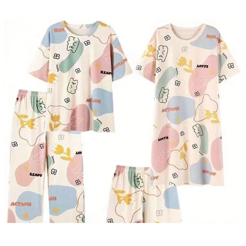 New Four-piece Pajamas for Women