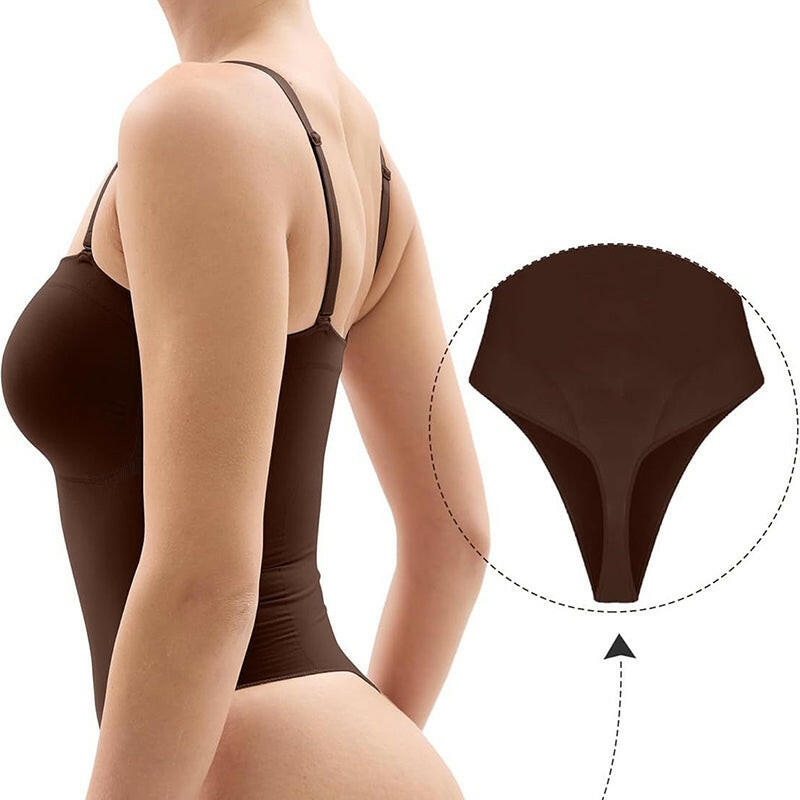 Tummy Control Seamless Shapewear with Removable Straps