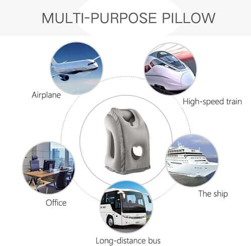 🔥Last day 48% off 🔥leosporr Inflatable Travel Pillow——45° Ergonomic Inflatable Travel Pillow | Neck & Arm Support for Airplane Sleep, Office Naps & Long Trips