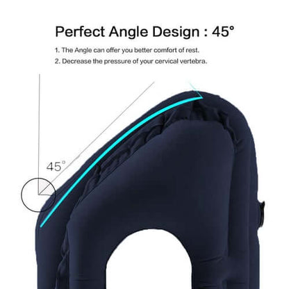 🔥Last day 48% off 🔥leosporr Inflatable Travel Pillow——45° Ergonomic Inflatable Travel Pillow | Neck & Arm Support for Airplane Sleep, Office Naps & Long Trips