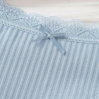 Women’s Soft Lace Trim Bow Panties