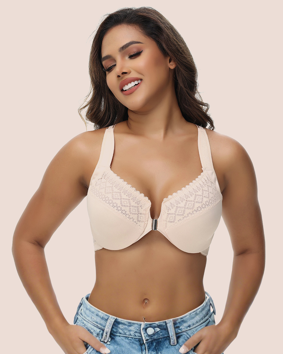 Women's Push Up Front Closure Bra