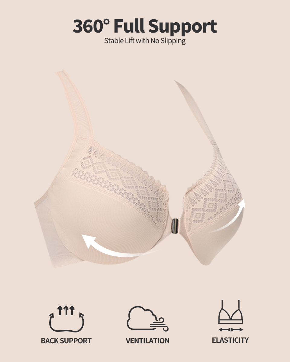 Women's Push Up Front Closure Bra