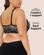 Women's 3D Support Front Closure Lace Lingerie