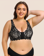 Women's 3D Support Front Closure Lace Lingerie
