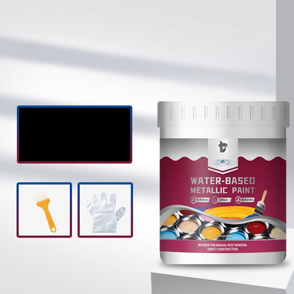 ⏳Time-Limited Special⏰Rust Converter Metallic Paint – One coat stops rust, no sanding, no fumes. Dries to a sleek metal finish. Perfect for garden tools & gates. 🔨🛡️