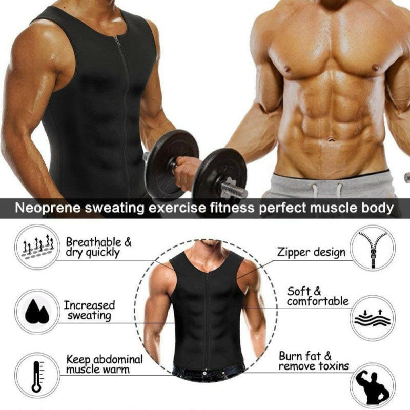 🍂Autumn Promotion 50%💥Men's Workout Zipper Body Shaper Tank Top