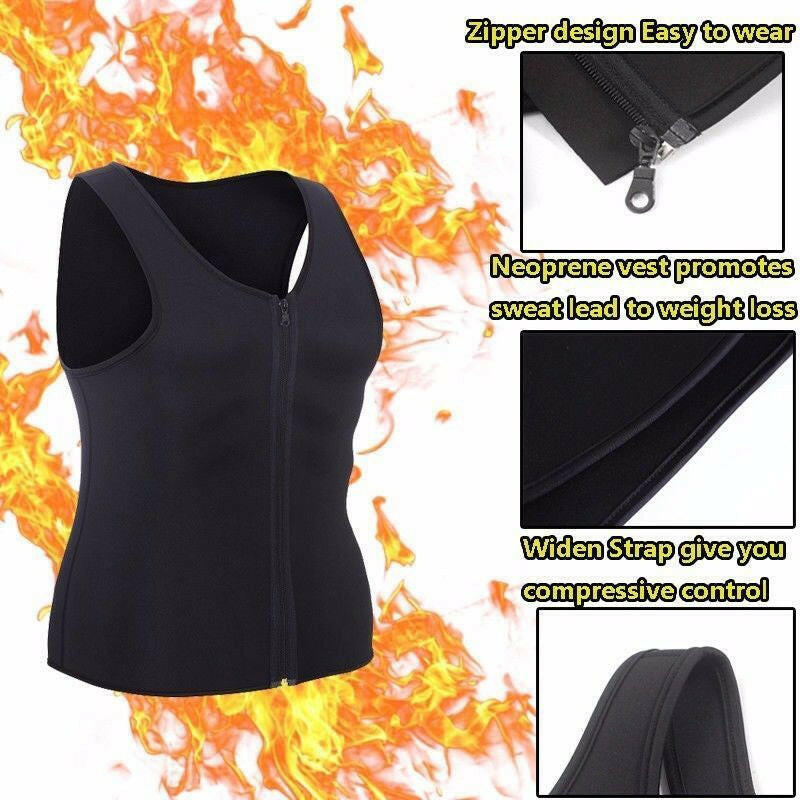 🍂Autumn Promotion 50%💥Men's Workout Zipper Body Shaper Tank Top