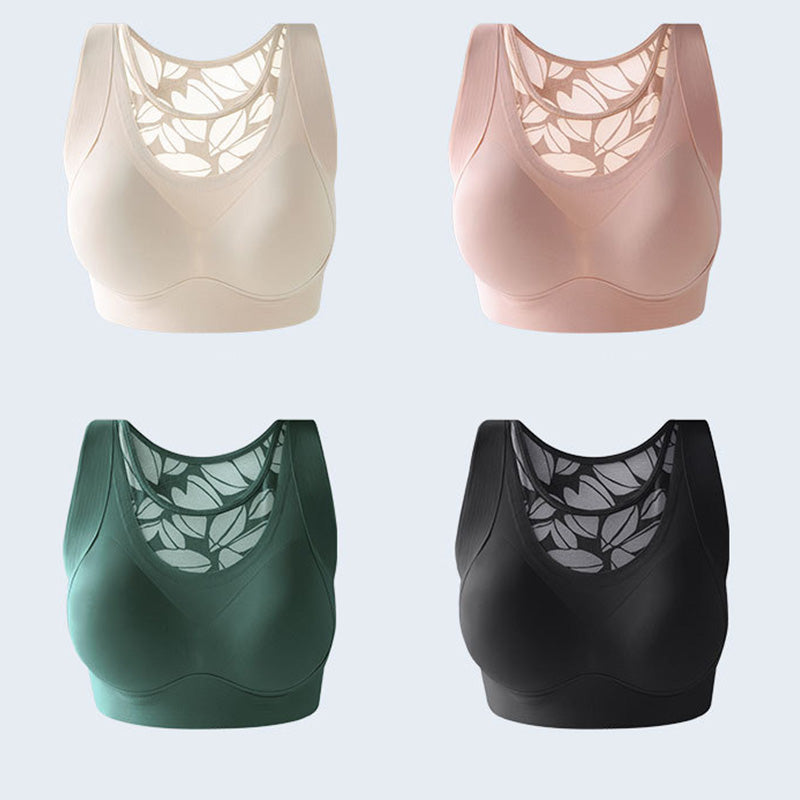 Buy One Get One Free 2pcs Wide Strap Wireless Lace Support Bras