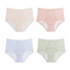 Plus Size High Waist Leak Proof Ice Silk Panties