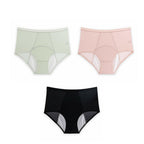 Plus Size High Waist Leak Proof Ice Silk Panties