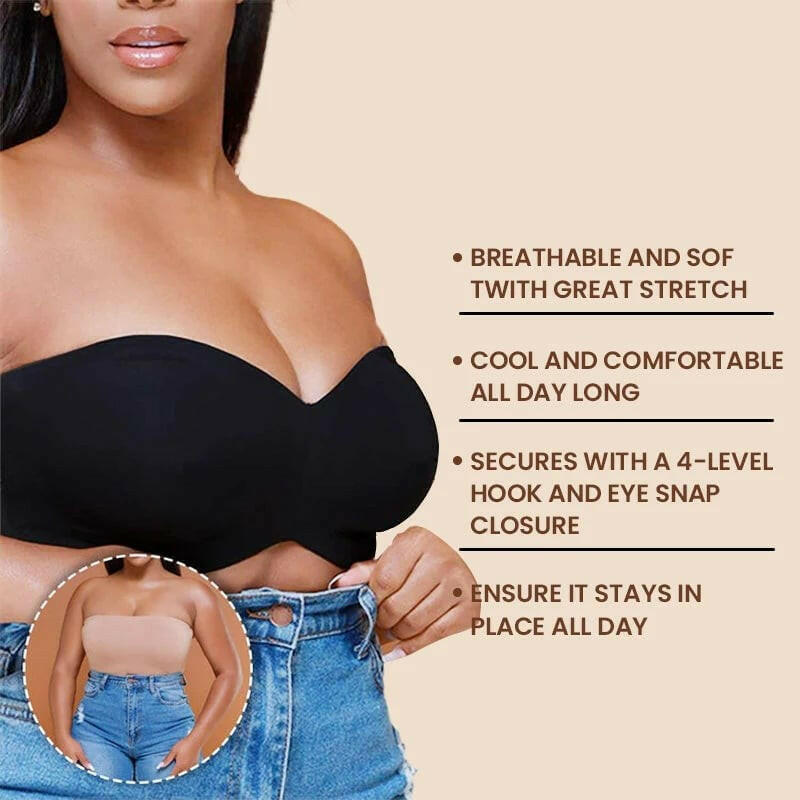 Ultra-Thin Push-up & No-Slip Strapless Bra