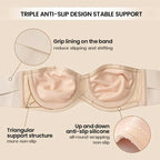 Ultra-Thin Push-up & No-Slip Strapless Bra