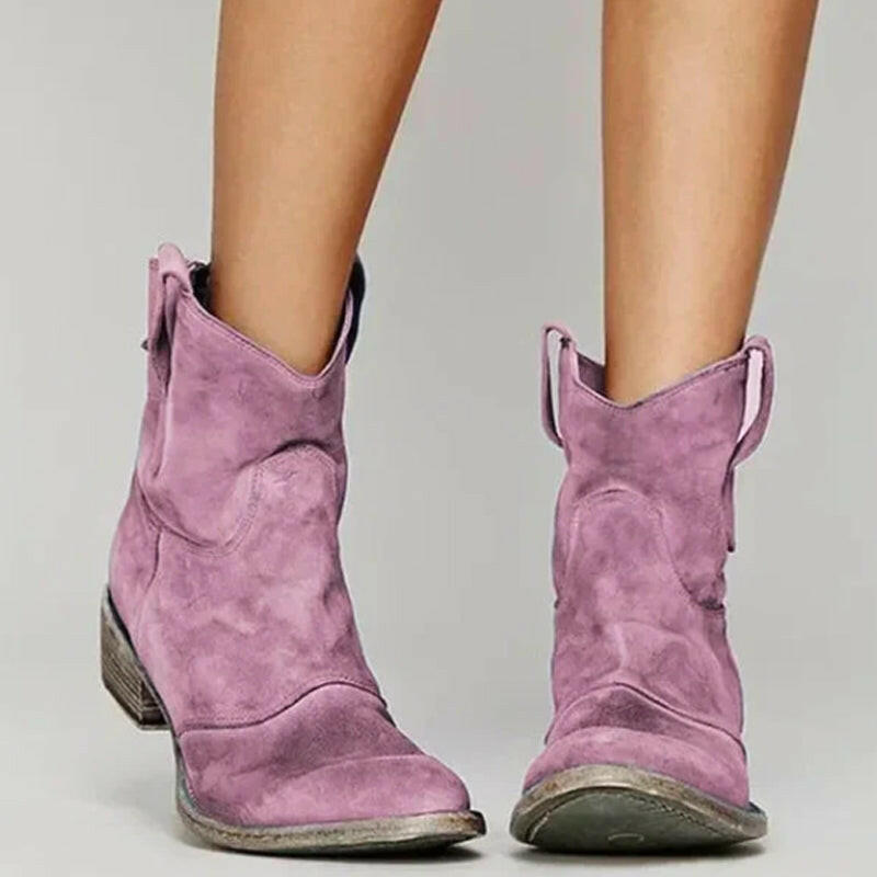 💥Comfortable Women's Ankle Boots Made Of Synthetic Suede