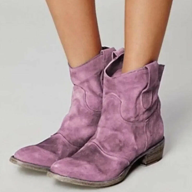 💥Comfortable Women's Ankle Boots Made Of Synthetic Suede