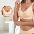 Deep V Plunge Push-up Wirefree Seamless Bra