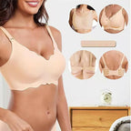 Deep V Plunge Push-up Wirefree Seamless Bra