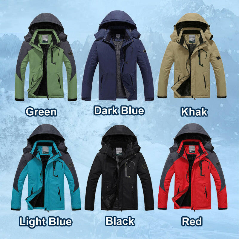 Unisex Waterproof Ski Jacket - Slim & Relaxed Fit Options, Multi Pockets